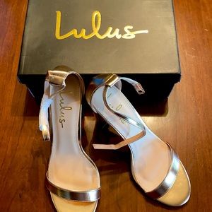 Lulu’s Rose Gold Heels